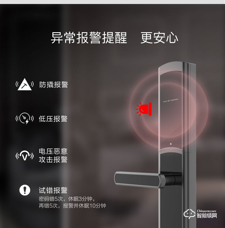 國民安全智能鎖 V5虛位密碼鎖家用指紋鎖