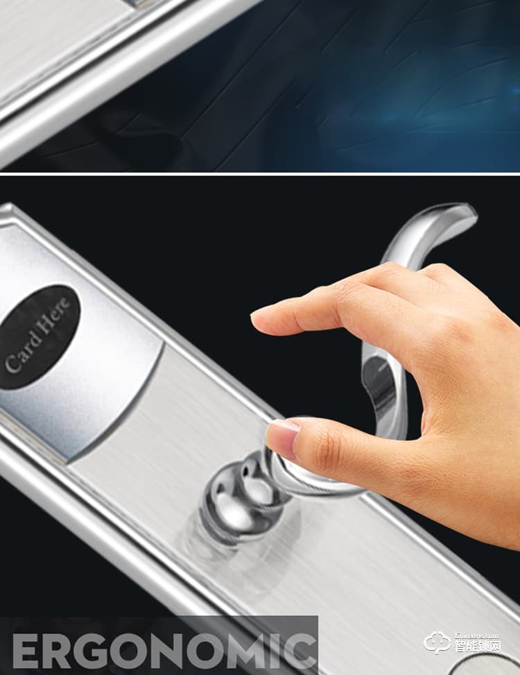 居頂指紋鎖 酒店鎖感應IC卡磁卡鎖 