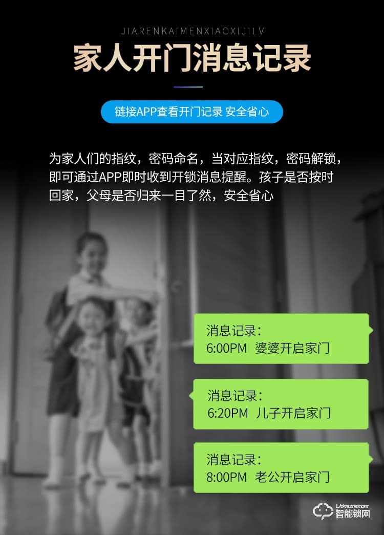 堅朗智能鎖 家用防盜門指紋鎖木門電子門鎖