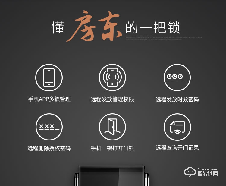 火河智能鎖 智能鎖密碼鎖手機APP解鎖