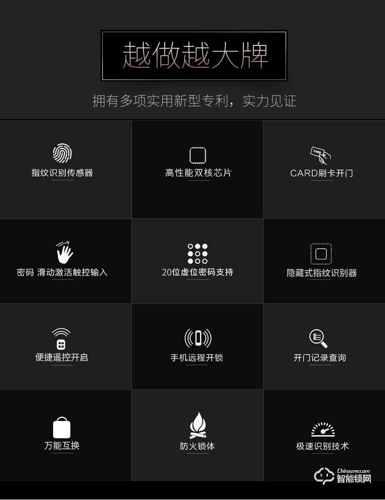 皇佳金指緣智能鎖 Z6201智能鎖指紋鎖