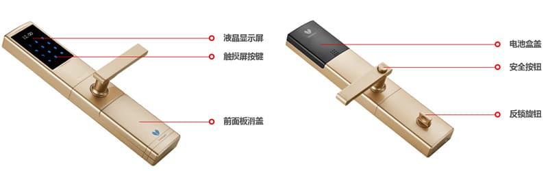 掌心智能鎖 時尚滑蓋智能鎖