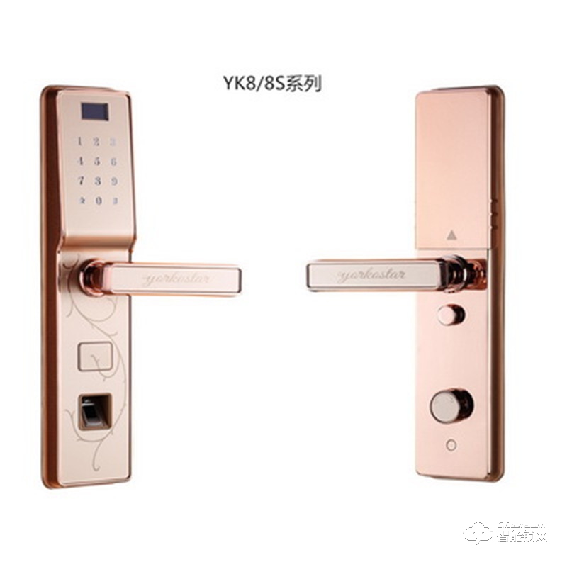 約克智能鎖 YK8/8s電鍍工藝智能鎖