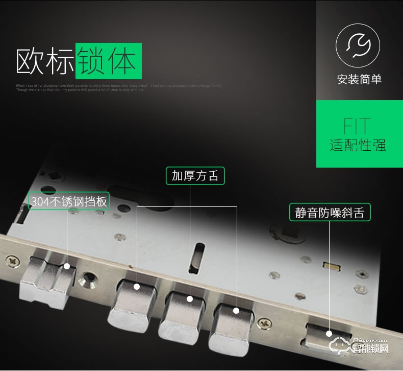 歐凱迪智能鎖 大門防盜門指紋鎖智能門鎖