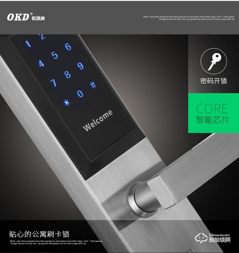 歐凱迪智能鎖 民宿日租房公寓密碼鎖