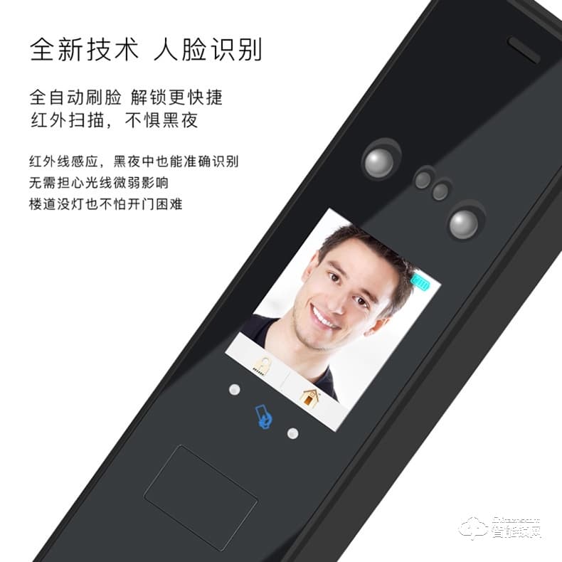 愛獅盾智能鎖 ASD-F3智新款人臉識別密碼鎖