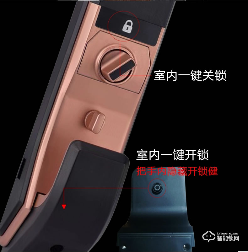 愛獅盾智能鎖 ASD-F1家用防盜門玻璃門密碼鎖