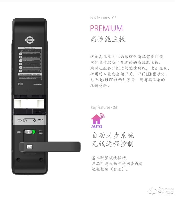 1758智能鎖  LR9000韓國原裝進口智能鎖