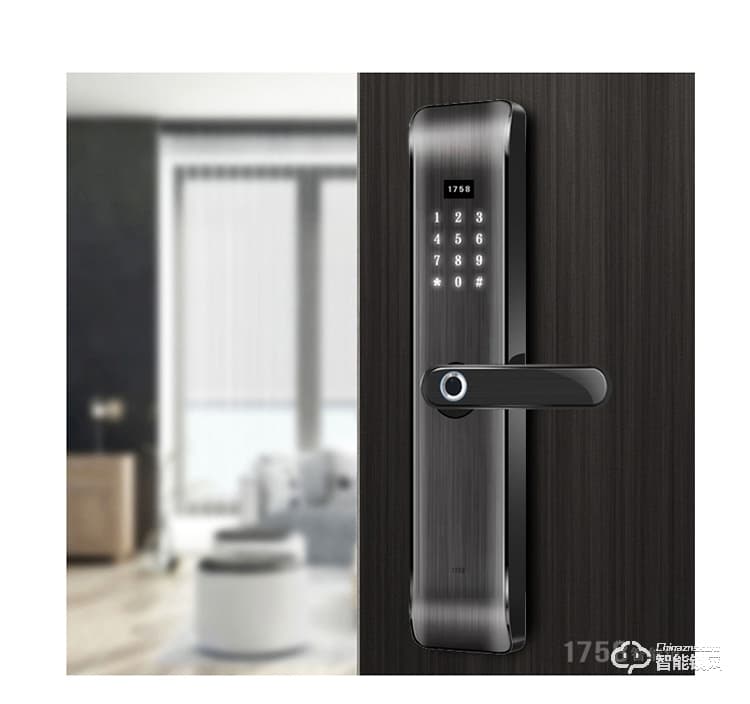 1758智能鎖 101-鉆石黑鋅合金鎖體app控制智能鎖