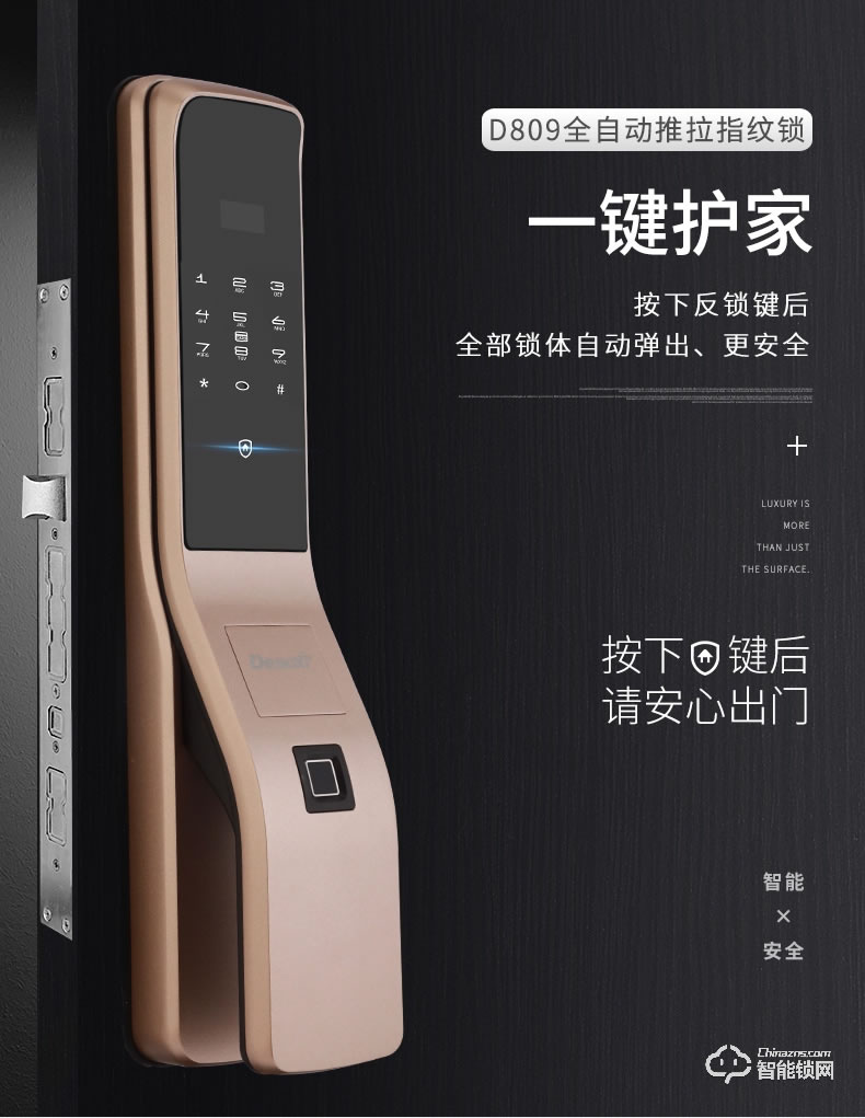 德奧西智能鎖 D809全自動(dòng)智能鎖
