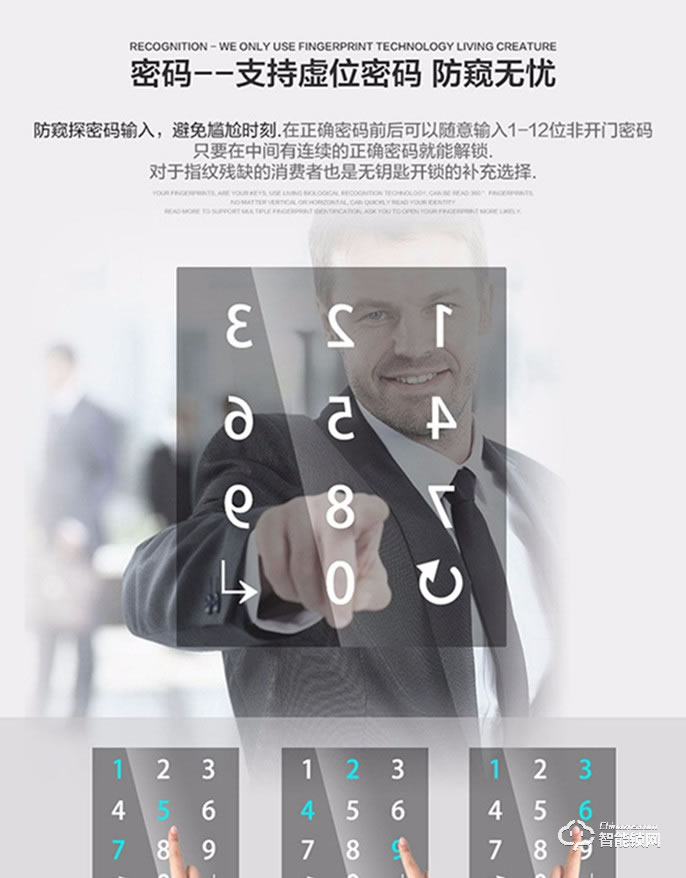 阿普力斯智能鎖 A6指紋密碼鎖防盜門鎖