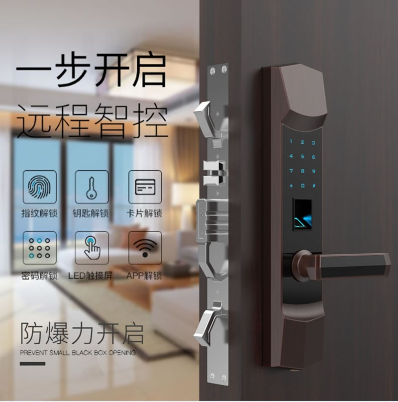 簡文安防智能鎖 DSC_6484電子密碼智能鎖