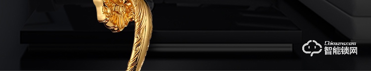 榮鑰指紋鎖 S2豪華別墅純銅指紋智能鎖