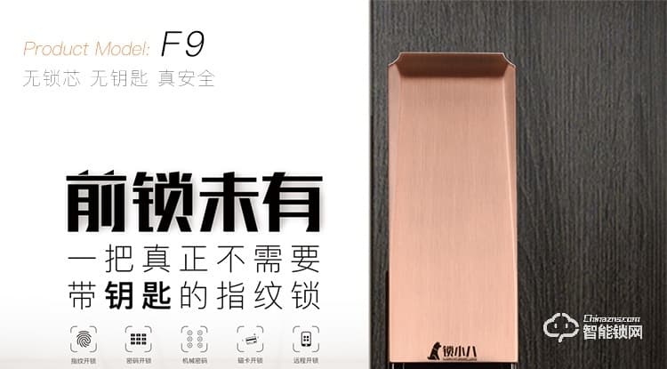鎖小八指紋鎖 F9無鑰匙指紋鎖