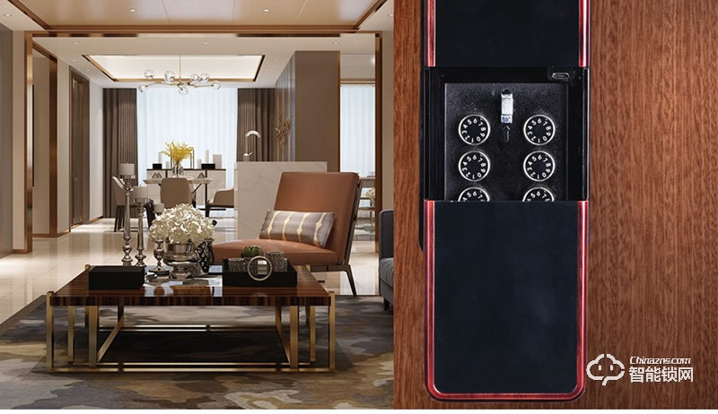 鎖小八指紋鎖 F5直板無鎖芯指紋鎖