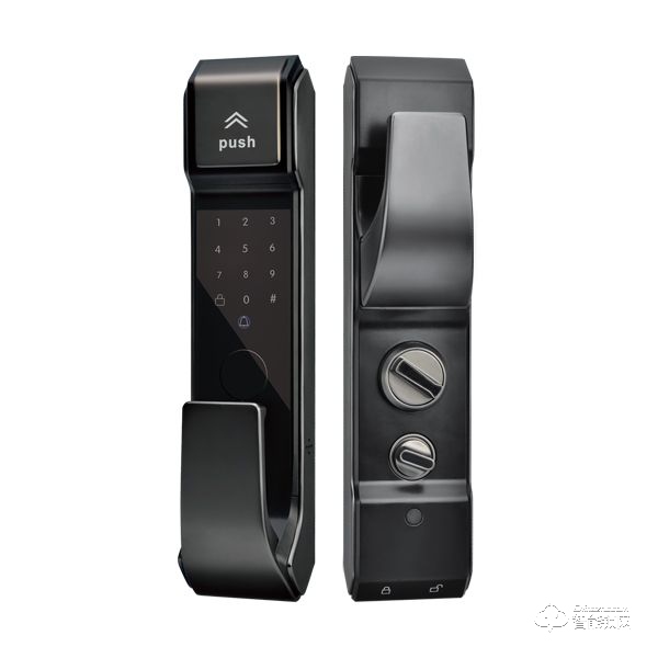 衛(wèi)安指紋鎖 8812典雅黑應(yīng)急開鎖 雙核系統(tǒng)智能鎖
