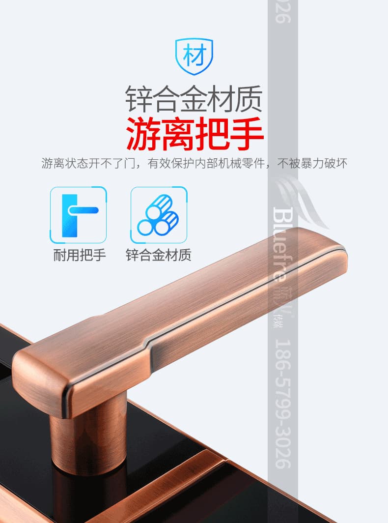 鼎盾智能鎖 DD-6002時(shí)尚直板指紋鎖