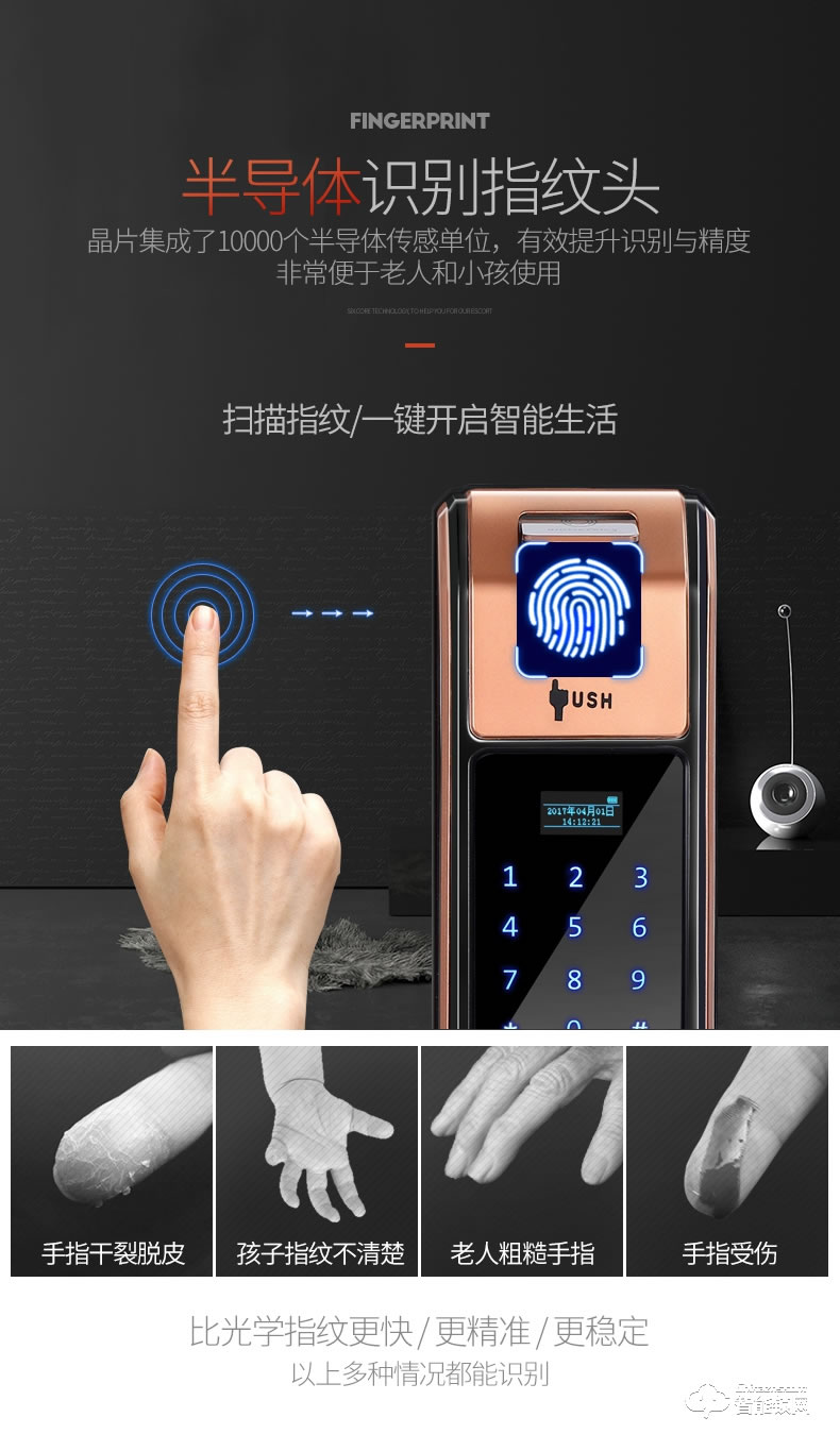 鼎盾智能鎖 DD-8008全自動智能鎖