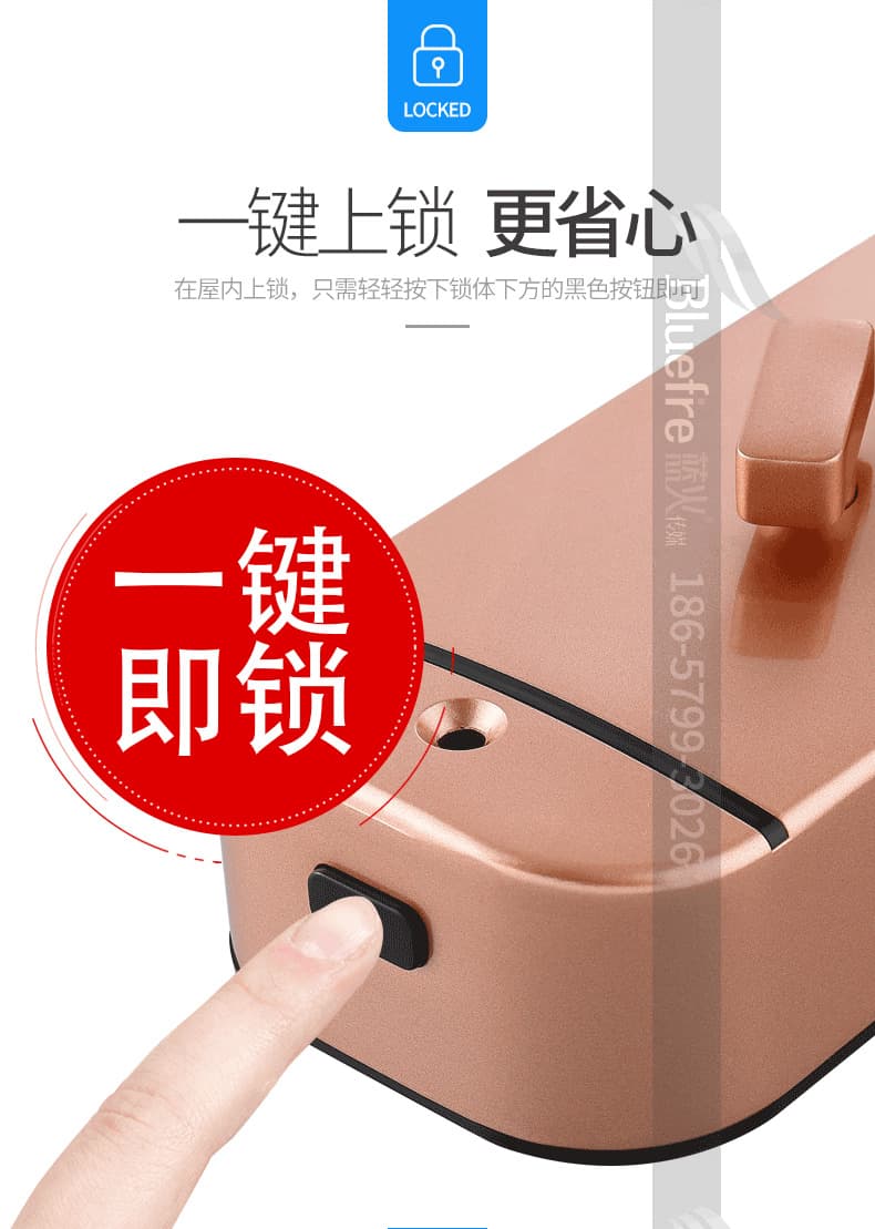 鼎盾智能鎖 DD-8103家用防盜門智能密碼鎖