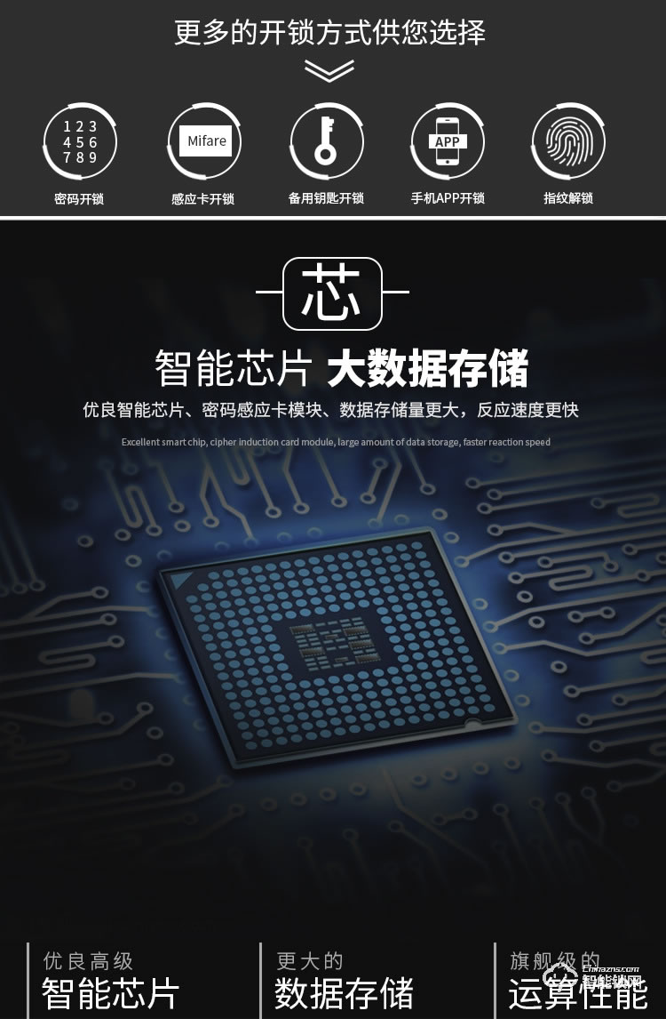 皇嘉博世智能鎖 大門電子鎖APP指紋鎖