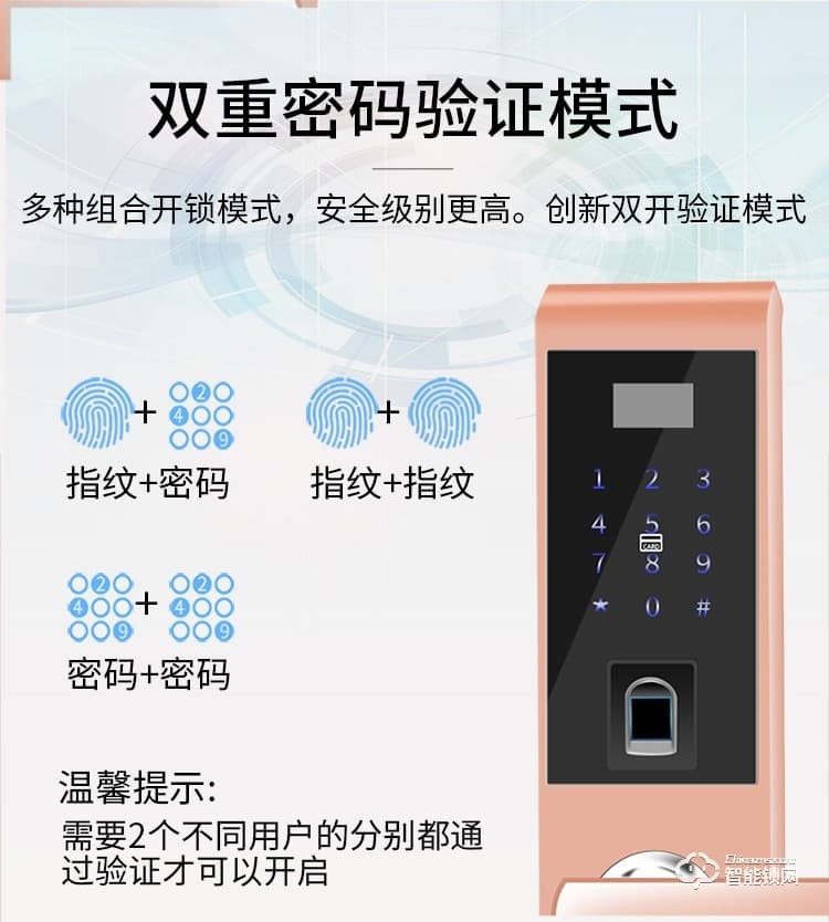 締斯盾智能鎖 A5半導體刷卡電子防盜門鎖