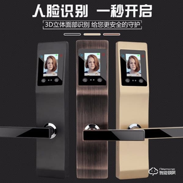 仁星智能鎖 918人臉識別上提反鎖密碼鎖