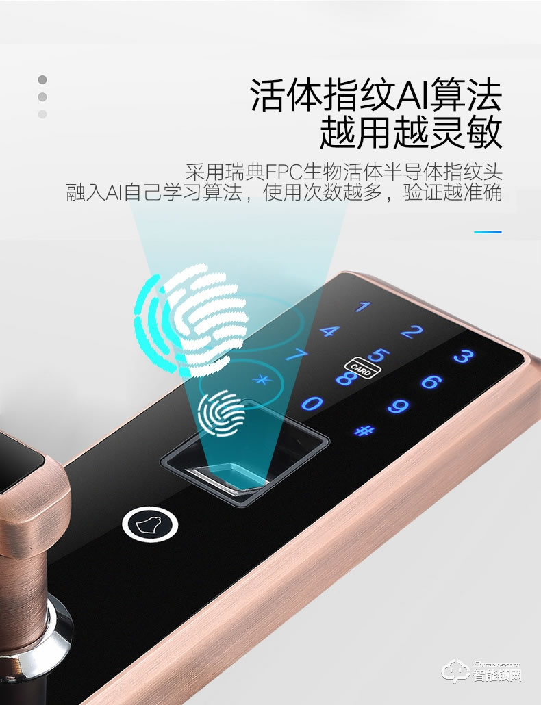 梵蒂安指紋鎖 刷卡鎖感應(yīng)鎖電子鎖磁卡鎖