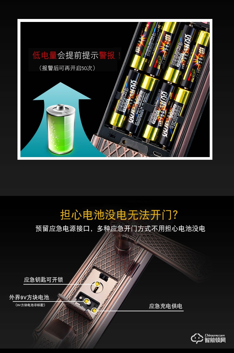 卡迪龍智能鎖 防盜門鎖密碼鎖電子智能鎖