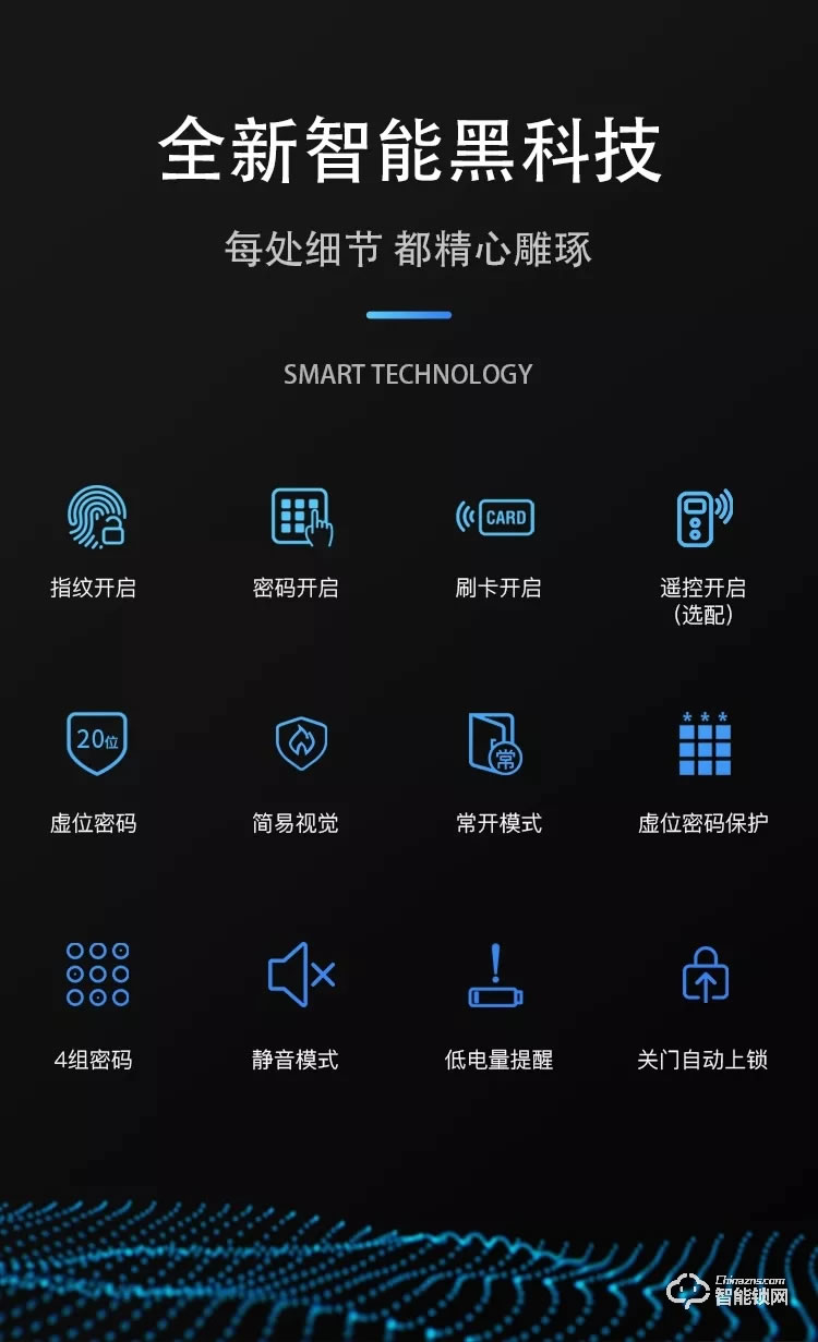 艾棲智能鎖 A6原裝進口推拉智能鎖