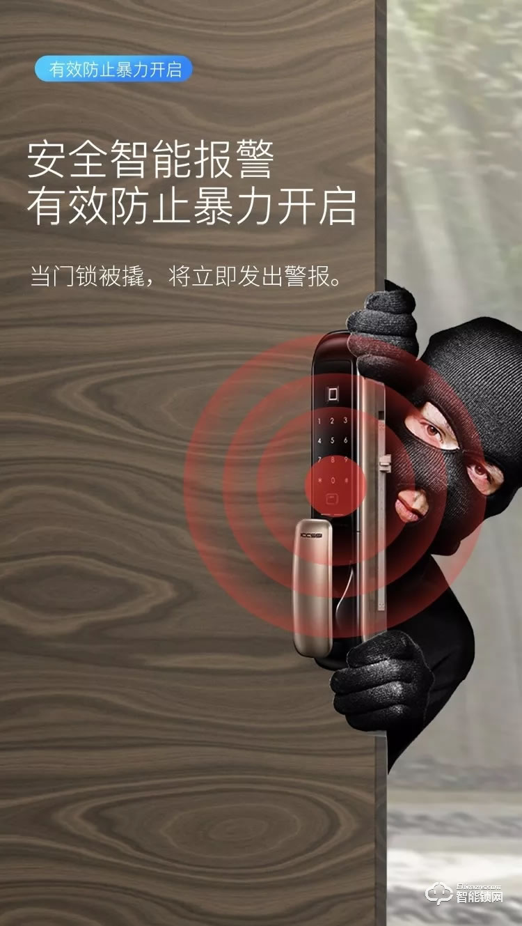 艾棲智能鎖 A6原裝進口推拉智能鎖