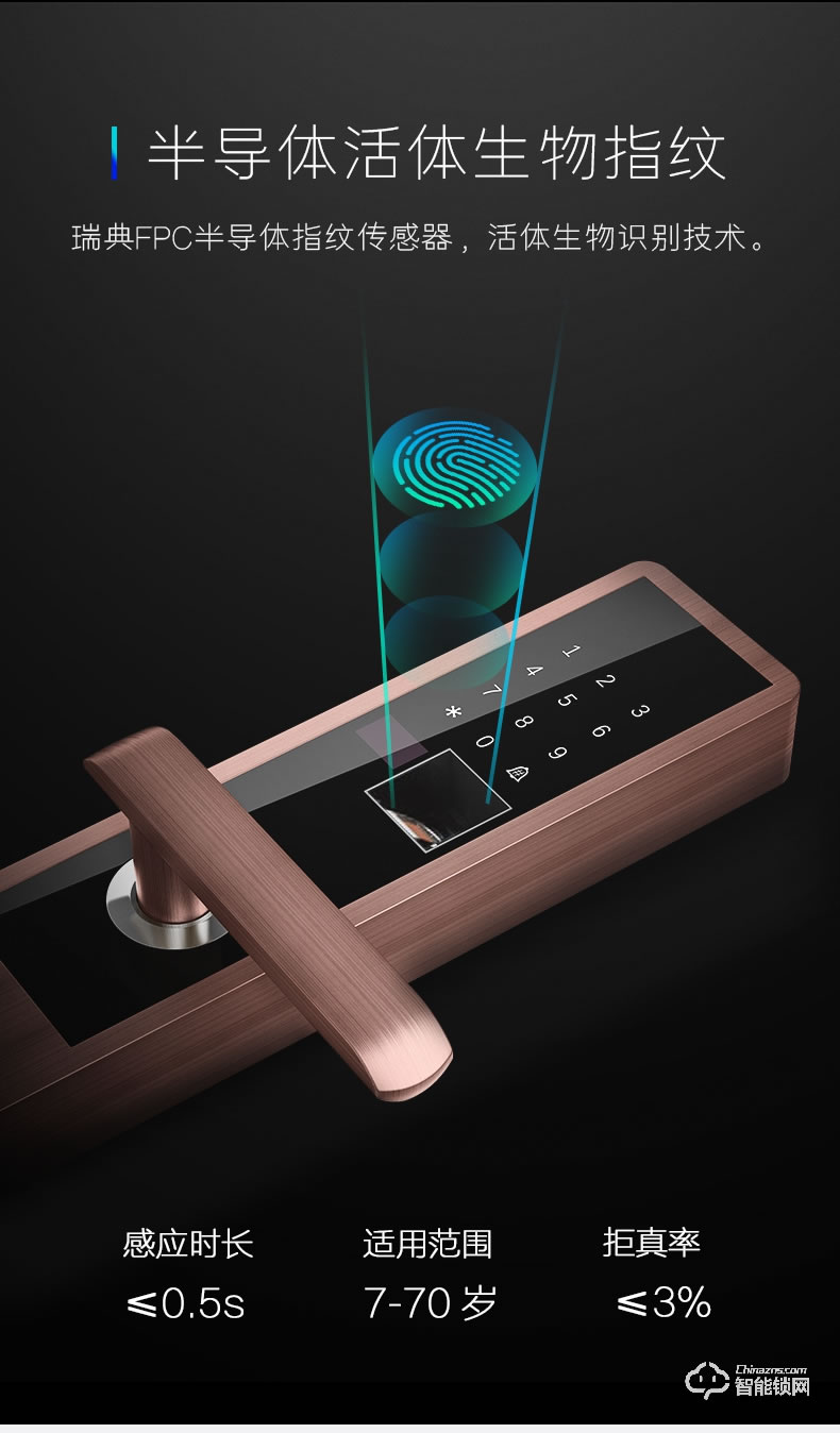 典匠智能鎖  D6019辦公室酒店公寓桑拿刷卡電子鎖