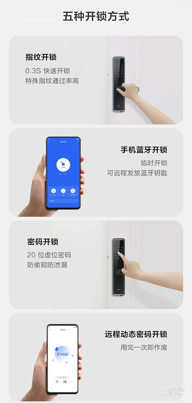 創(chuàng)米小白 C1大指紋鋅合金智能門鎖