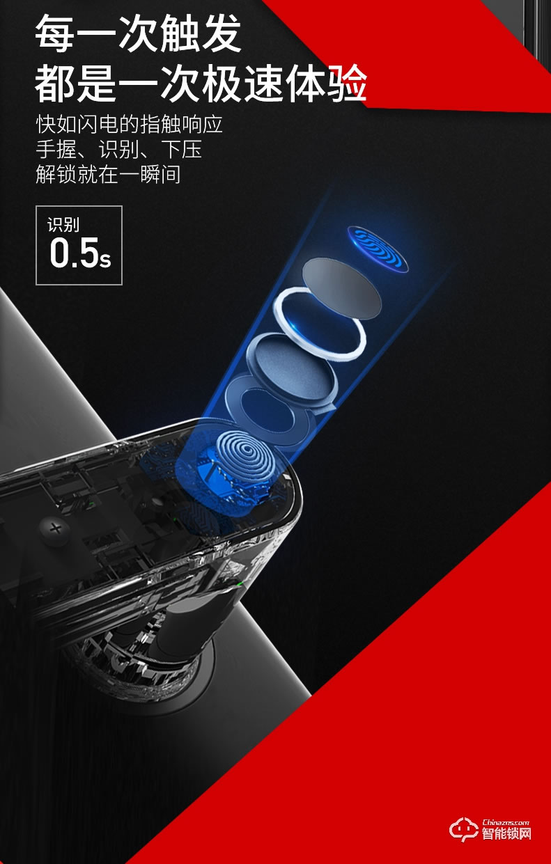 小凱智能鎖 T5家用防盜門藍牙智能鎖