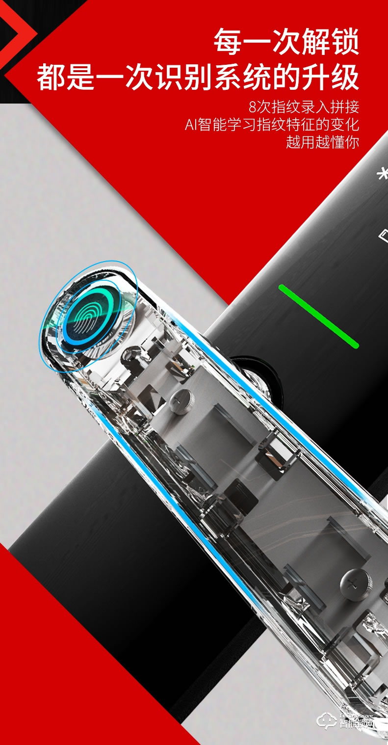 小凱智能鎖 T5家用防盜門藍牙智能鎖