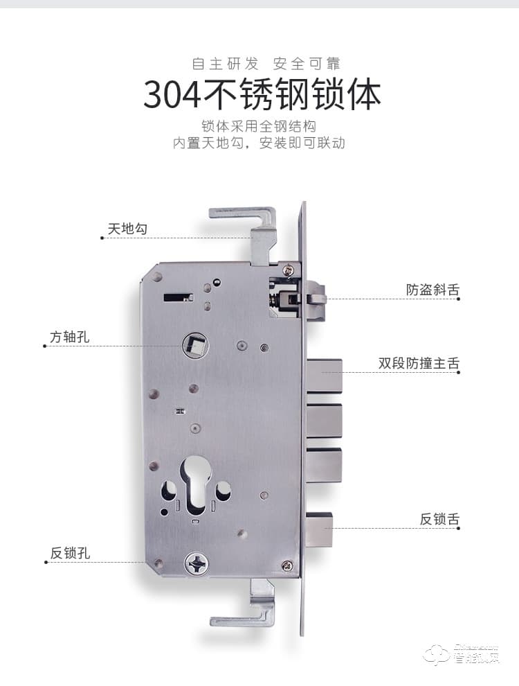 復(fù)旦申花智能鎖 A8全自動指紋磁卡密碼鎖