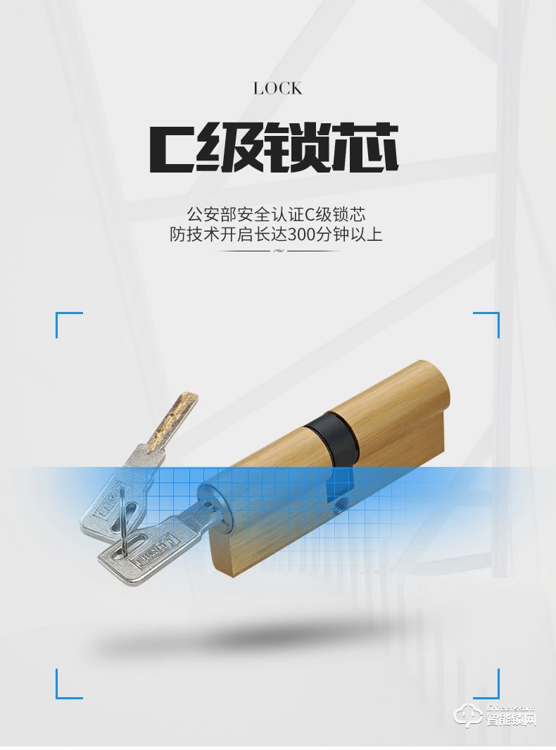 樂肯智能鎖 6608歐式防盜門鎖智能鎖智能鎖