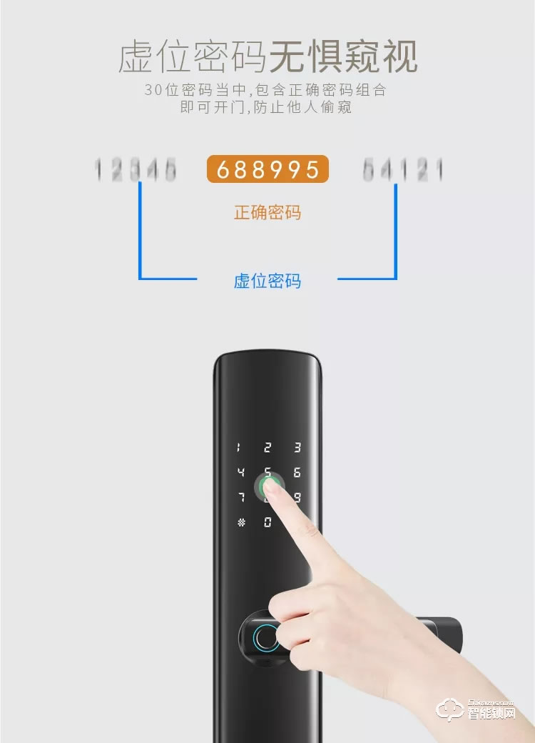 復旦申花智能鎖 C3曲面屏全自動智能鎖