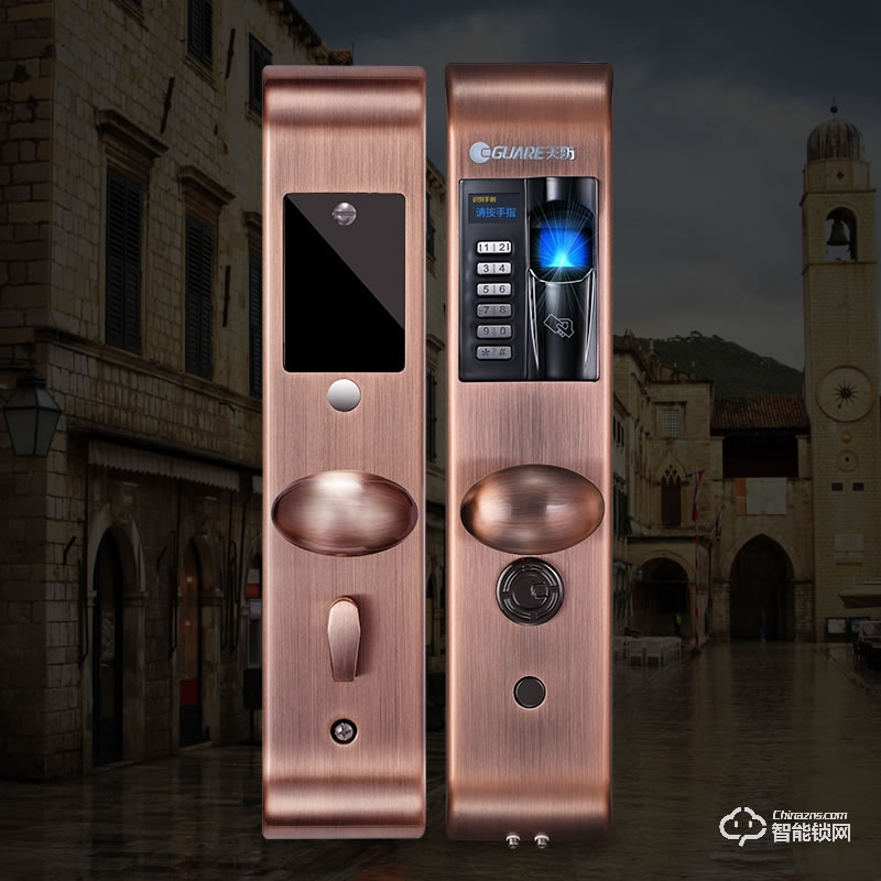 天防智能鎖 F3指紋密碼感應式防盜鎖