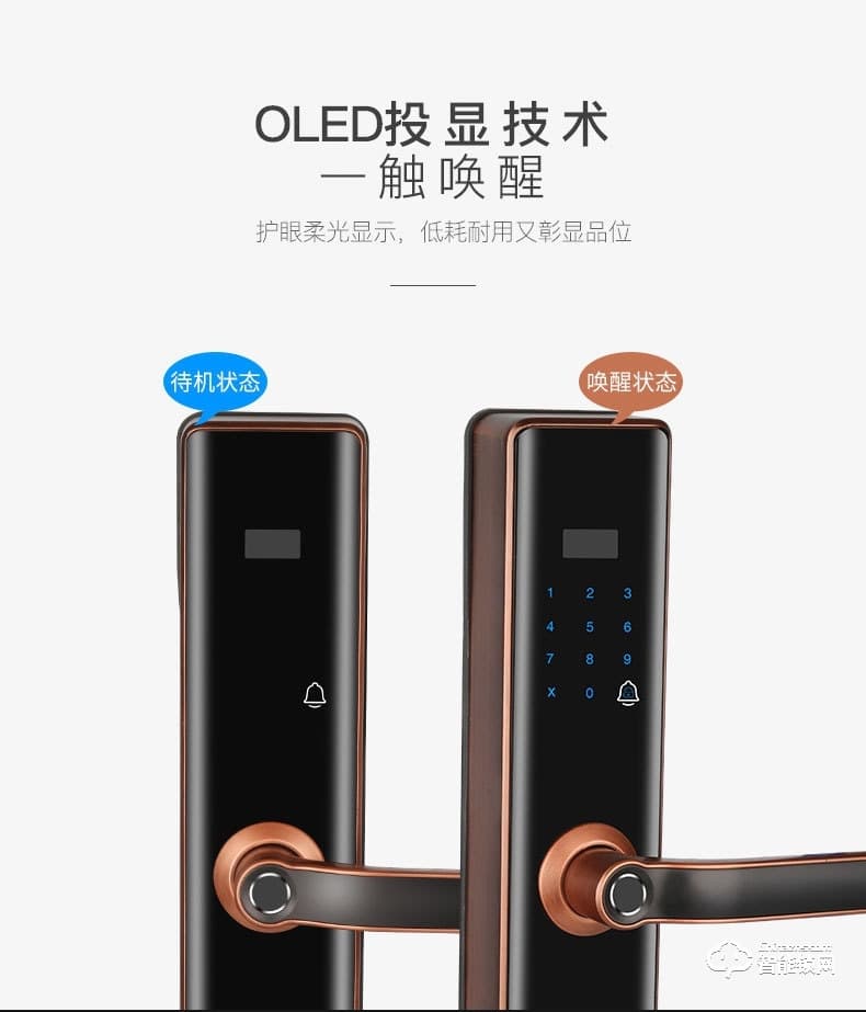 智聯(lián)美家智能鎖 M0709一握開指紋鎖