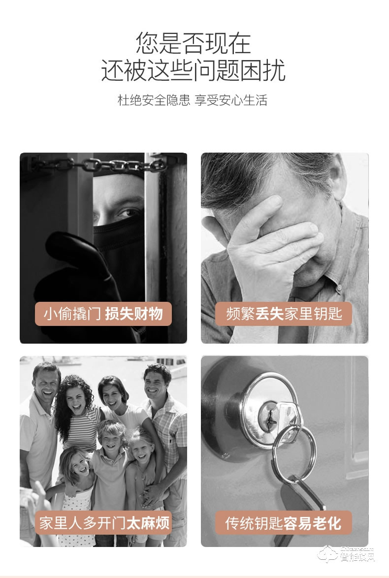 智聯(lián)美家智能鎖 M0507自動(dòng)下滑蓋指紋密碼鎖