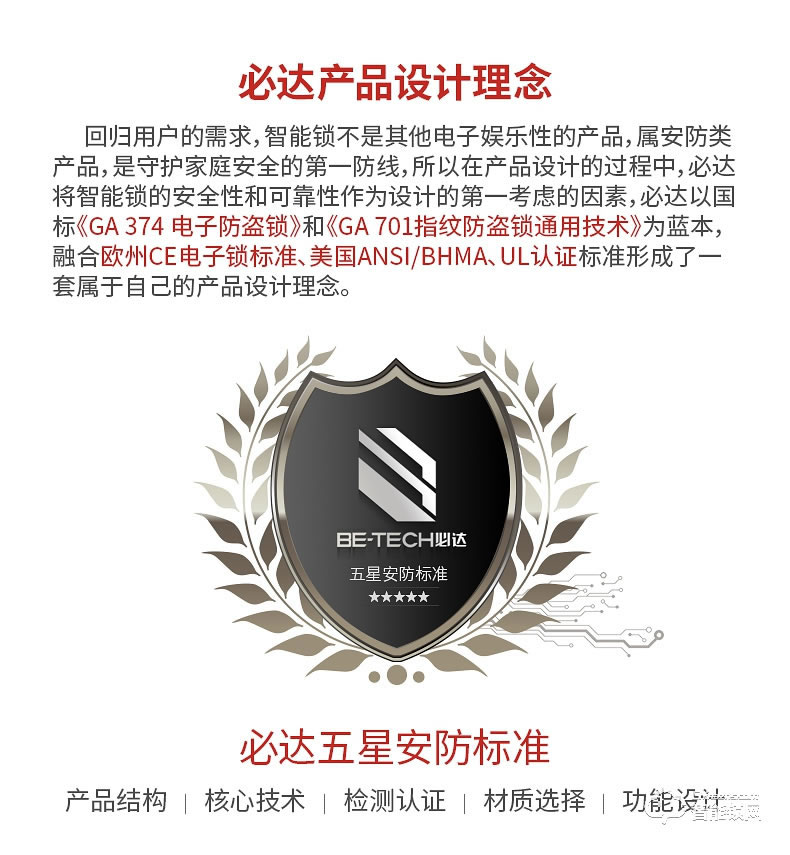 必達智能鎖 G5家用感應密碼鎖不銹鋼門防盜門鎖