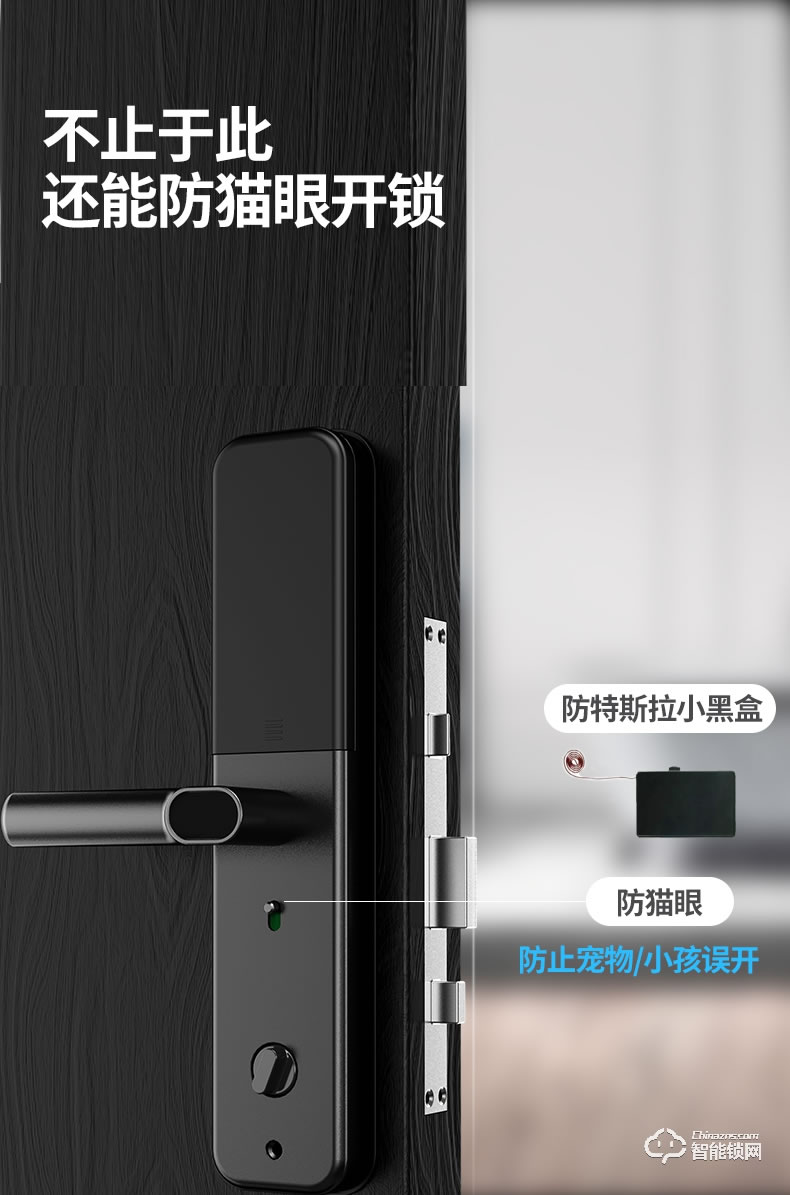 AOC智能鎖 H8一握開家用防盜門智能門鎖
