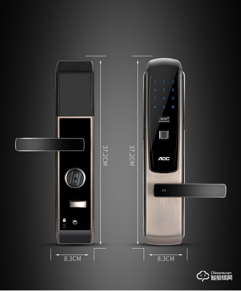 AOC智能鎖 A058家用防盜門大門指紋鎖電子鎖