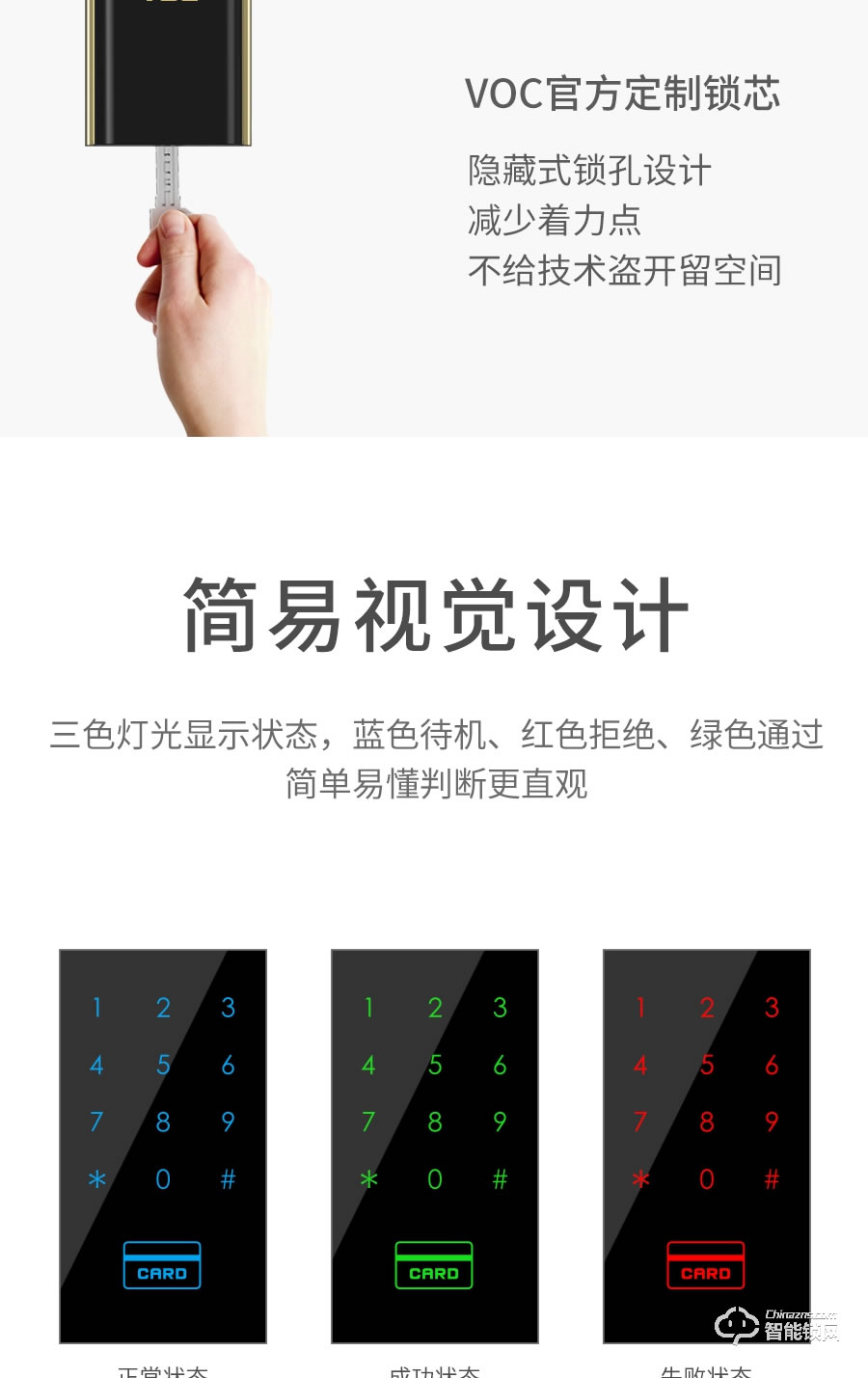 VOC智能鎖 X9全自動家用防盜門安防智能鎖