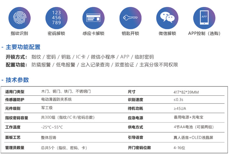 易開智能鎖 Q7自動滑蓋智能密碼鎖