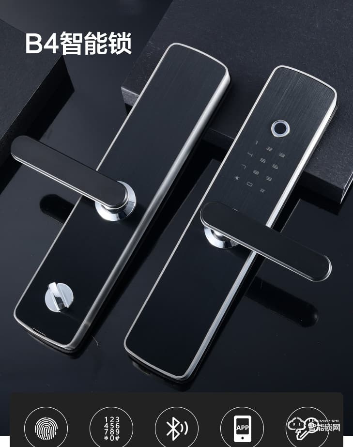 居聯智能鎖 B4工業級芯片半自動智能指紋鎖