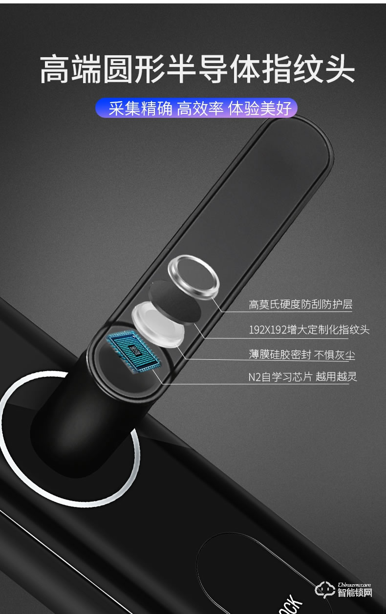 諾虎智能鎖 N1智能門鎖指紋密碼鎖