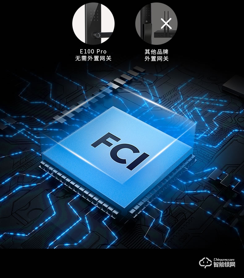 移康智能鎖 E100pro家用把手識別指紋智能鎖