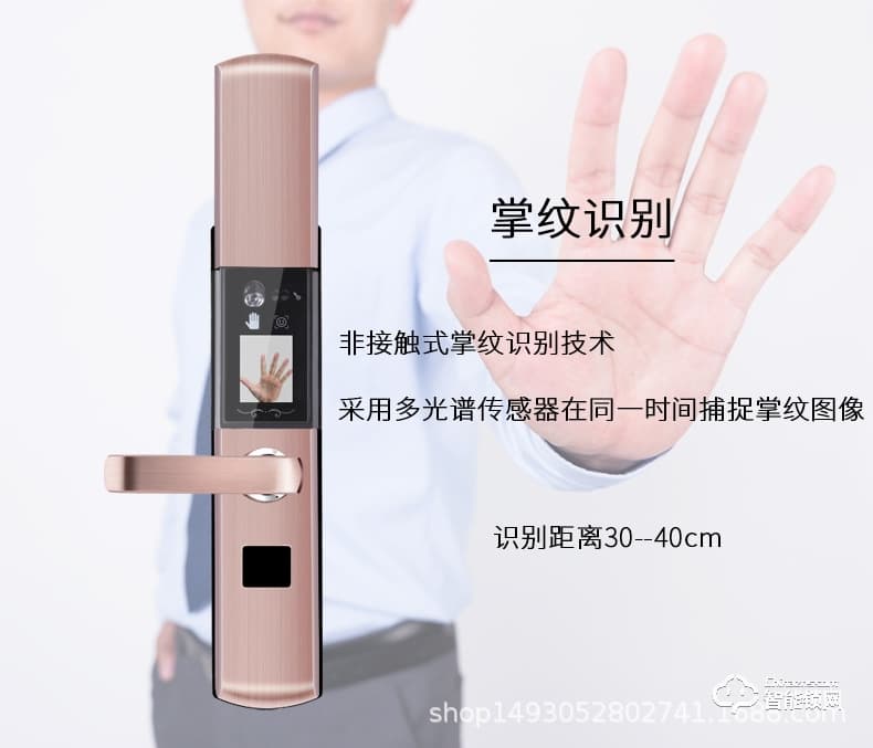 美鼎智智能鎖 F2101人臉識(shí)別掌紋識(shí)別智能鎖
