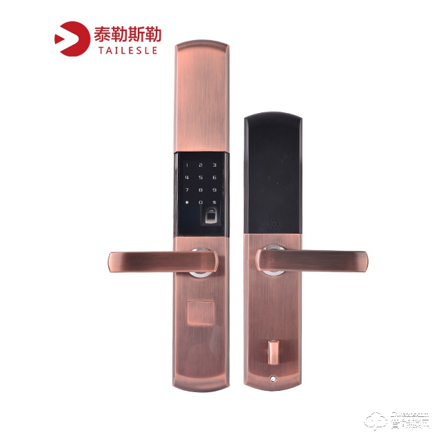 泰勒斯勒智能鎖 S1滑蓋指紋密碼鎖